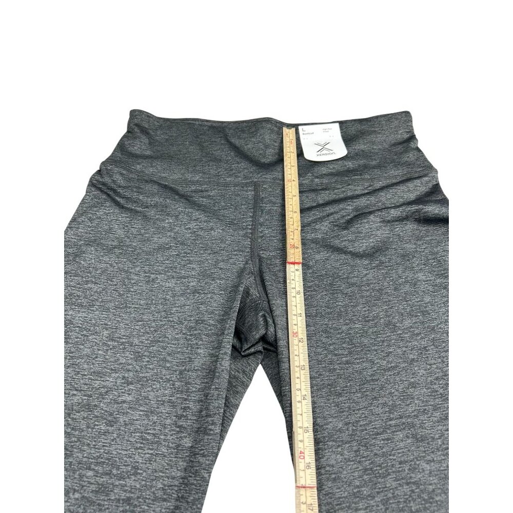 Xersion Womens High-Rise Fitted Bootcut Pants Large Gray Quick-Dri Polyester/Spa - Picture 8 of 11